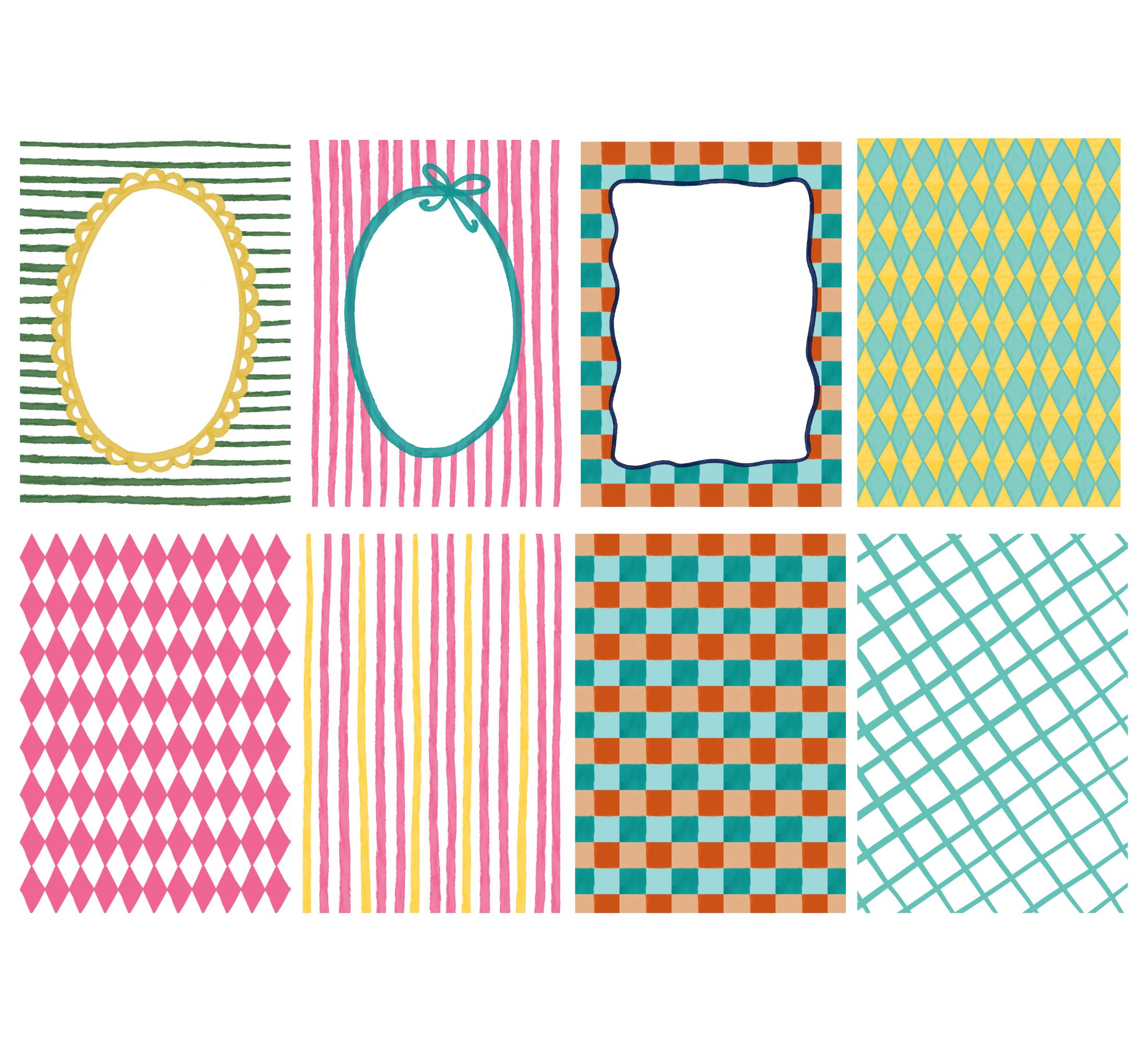 Coquette Bow Border Frames PNG, Hand Drawn Coastal Summer Frames ...