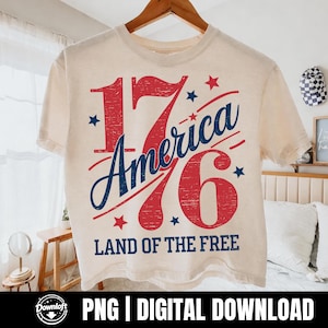 Patriotisk 4 juli PNG, retro 1776 patriotisk PNG, 1776 Amerika retro PNG, Land of the Free, Vintage USA flagga PNG, Självständighetsdagen design