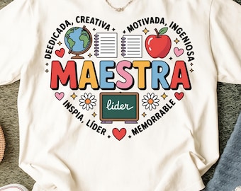 Maestra Teacher PNG : conception de professeur d'espagnol bilingue (téléchargement numérique