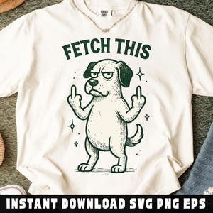 Funny Dog Middle Finger PNG: Sarcastic Pet Humor (Instant Download)