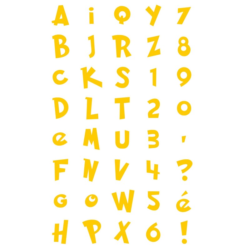Pokemon Font Svg, Pokemon Alphabet, Anime Svg Bundle, Cartoon Letters ...