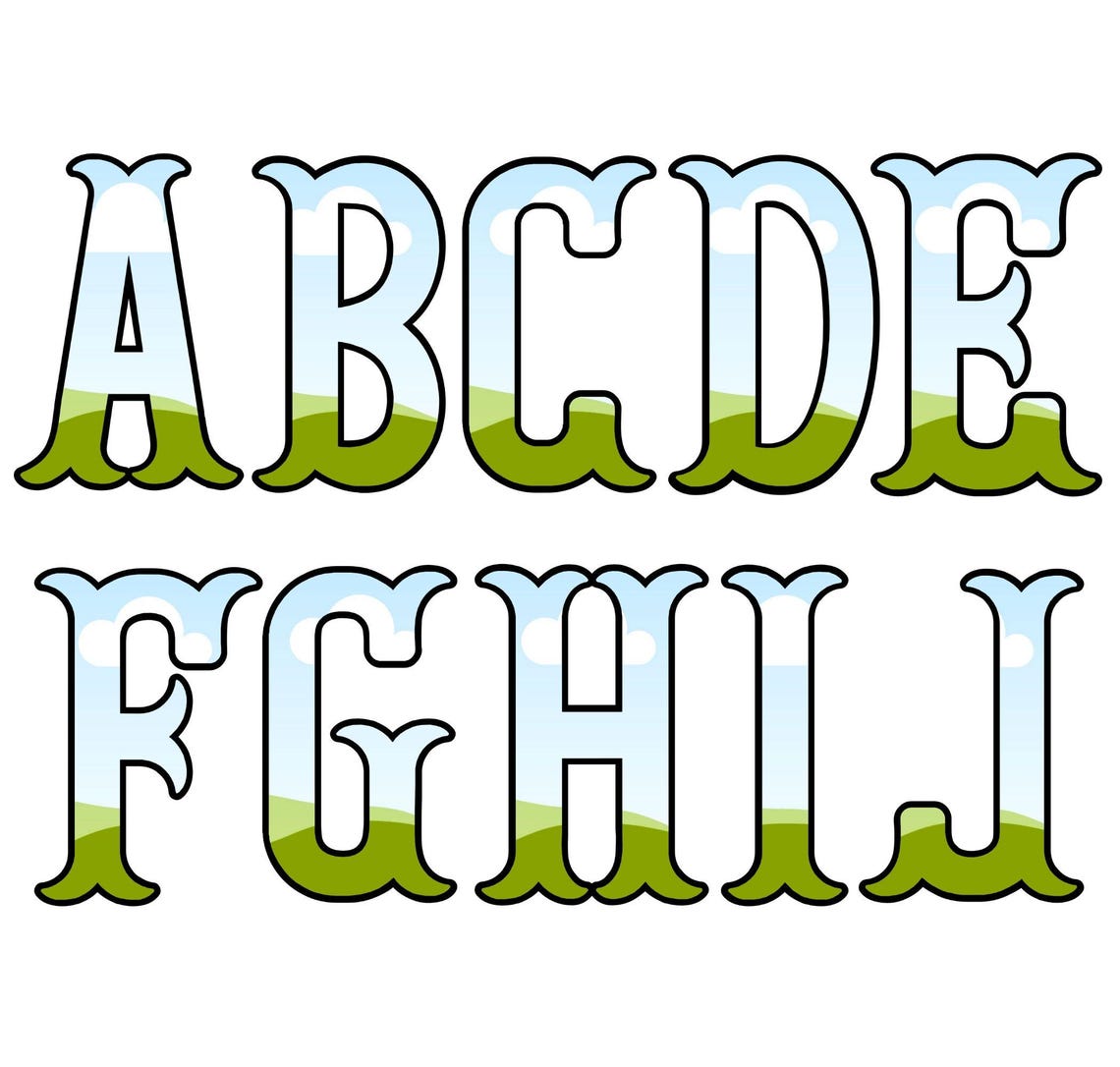 Fishtail Monogram Canva Template, Fillable Alphabet Canva Frames ...