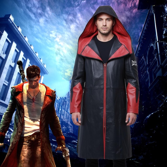Dante Leather Trench Coat: Devil May Cry 5 DMC Cosplay - Etsy