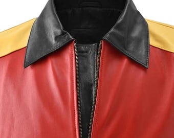 David Puddy 8 Ball Real Leather Jacket: 90s Retro Bomber - Etsy Canada