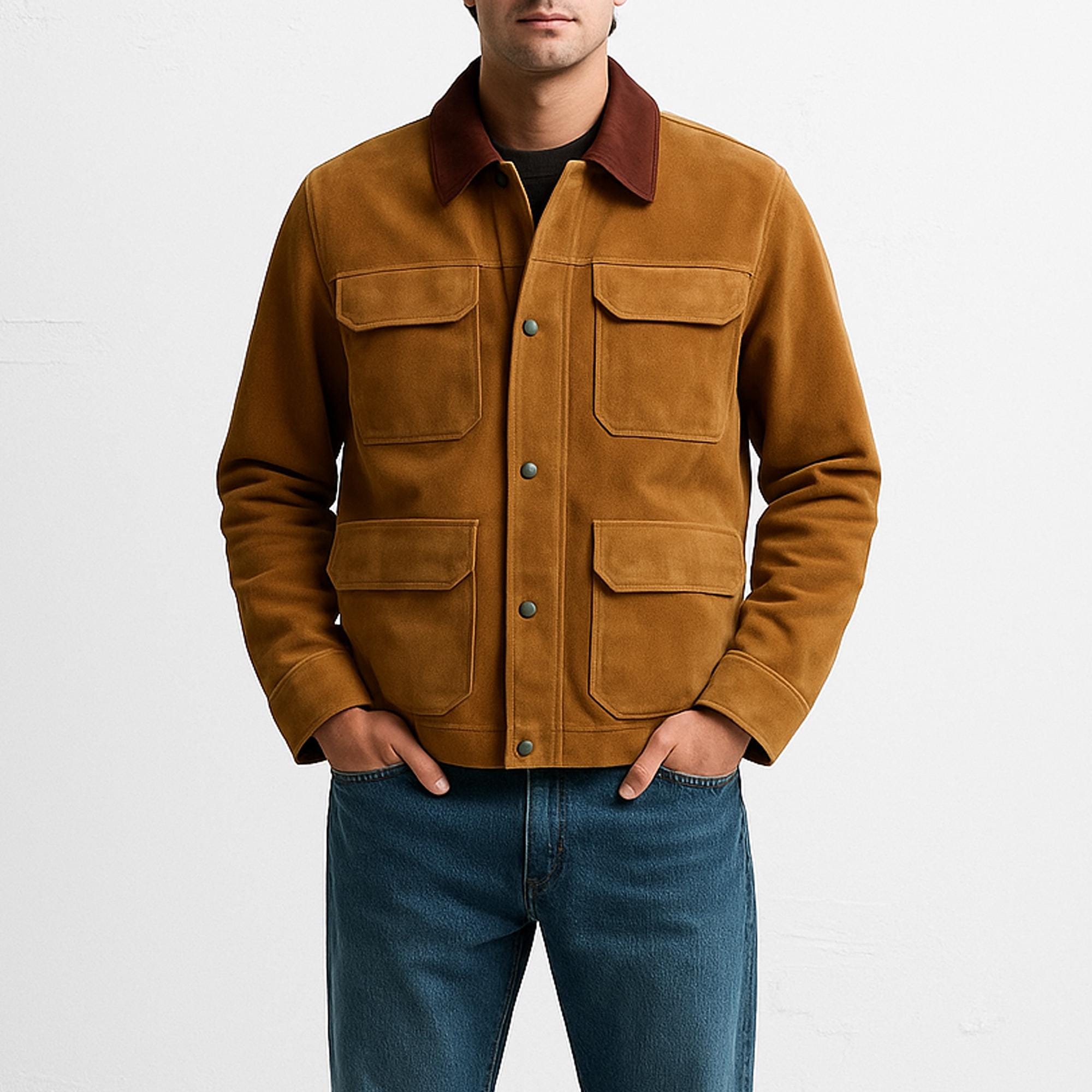Joel Miller Suede Trucker Jacket: TLOU Cosplay, Handmade - Etsy