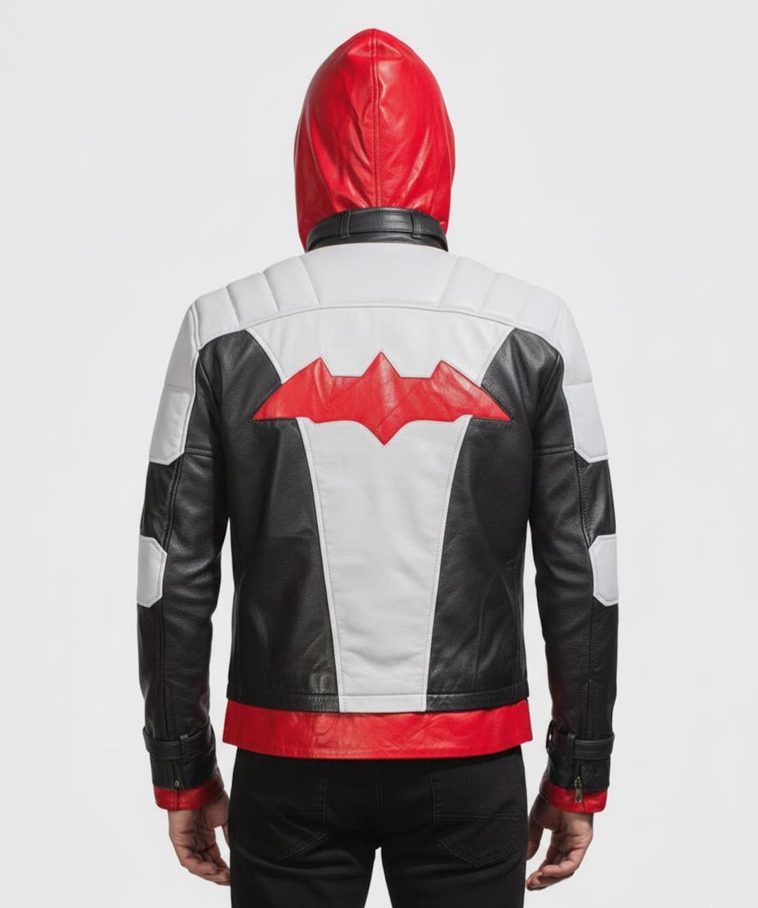 Handmade Red Hood Leather Jacket, Arkham City Jacket, Jason Todd