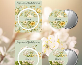 138 Pocket Mirror Design Templates |  58mm | Editable Digital Download | Badges, Buttons, Coaster | Drag and Drop | Canva Free | Easy to use