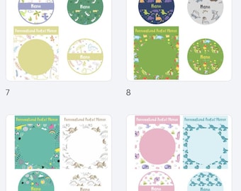 51 Cute Dinosaur Pocket Mirror Templates | 58mm Designs | Printable Mirror Inserts | Colorful Dino Digital Download