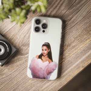 Slank transparant telefoonhoesje - minimalistisch doorzichtig hoesje met aangepaste afbeelding voor iPhone en Samsung - cadeau voor haar/hem