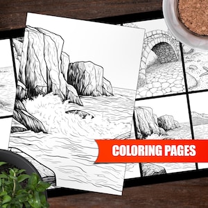 Acadia National Park Coloring Pages -  Set of 20 Printable Designs 00009