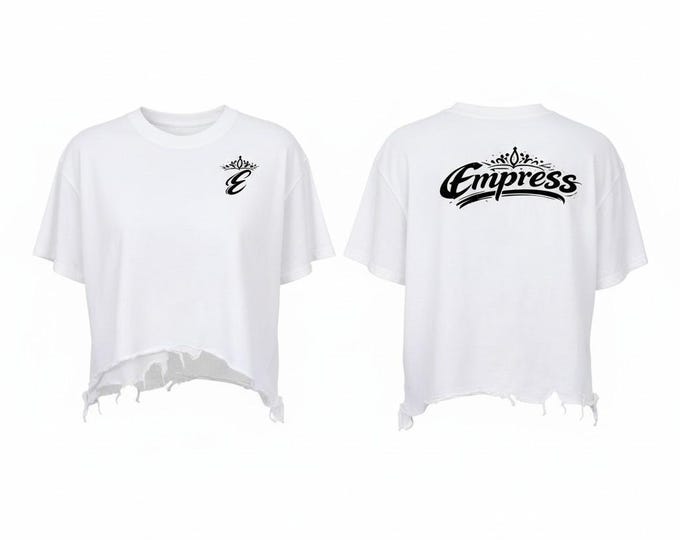 Empress | Vintage Wash Boxy Distressed Hem T-Shirt
