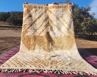 Personalized Beni Ourain Rug: High-Pile Moroccan Wool Rug