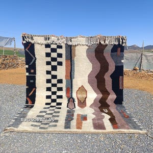 Moroccan Rug 8x10, Rug for living room , Handmade area rug , Wool Beni Ourain Rug , Colorful berber Rug , Custom Area Rug 8x10, Teppich.