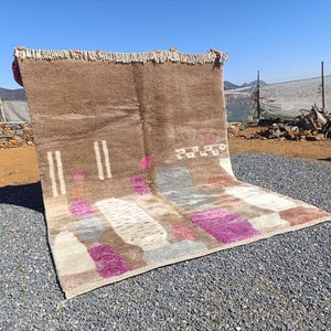 Custom Handmade Moroccan Rug | Colorful Berber Rug for Living Room & Nursery Decor | Pink Teppich Marokko for Cozy Home