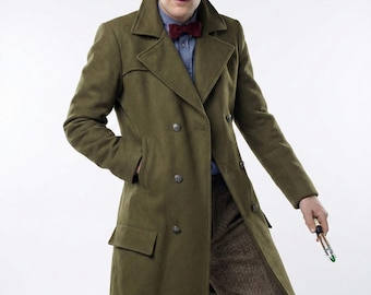 Doctor Who 11e groene jas, Elfde Doctor lange cosplayjas