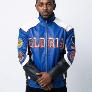 Kendrick Lemar Super Bowl Jacket, KL Bowl Leather Cosplay Jacket