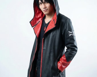 DMC Dante-cosplay leren jas, Devil May Cry reboot-cosplaykostuum