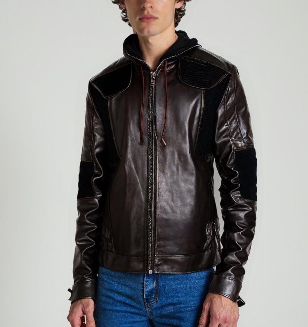 Gavin Reed Detroit Become Human Cosplay Leather Jacket - Etsy