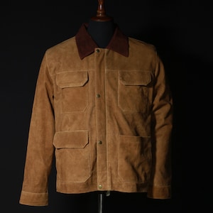 Veste cosplay TLOU, veste en cuir suédé marron Joel