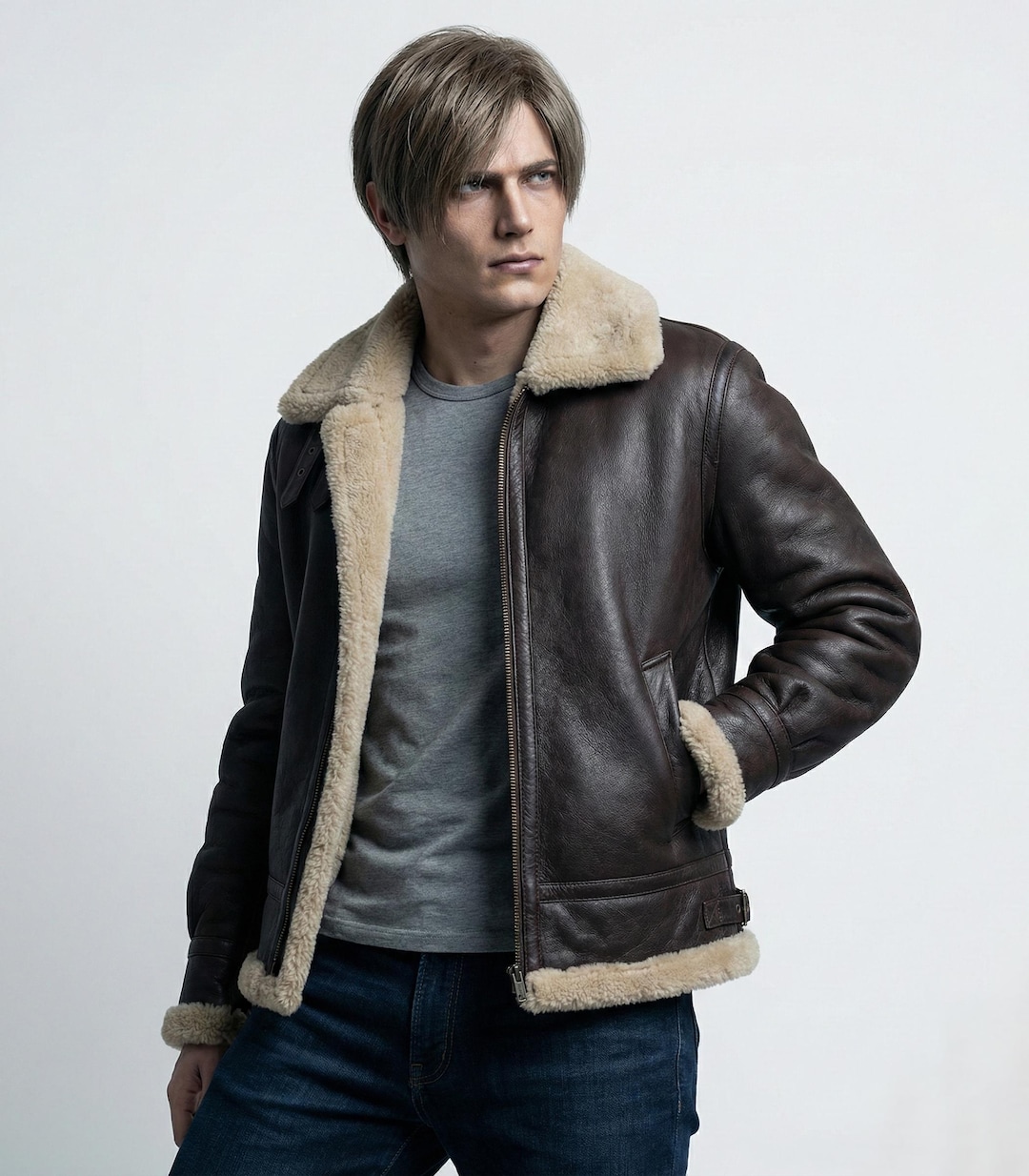 レオン・S・ケネディ RE4 リメイクジャケット、バイオハザード レオン