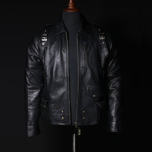 Veste Thunderbolts Bucky Barnes, veste en cuir Sebastian Stan