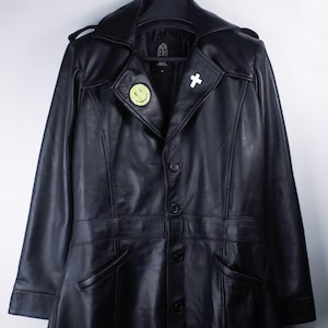 TPD Cosplay Coat, Postal Dude Leather Trench Coat, Retro Gaming Cosplay Costume image 4