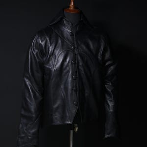 Veste inspirée de Papa V Ghost Band, veste gothique en cuir noir, veste Cosplay 2025