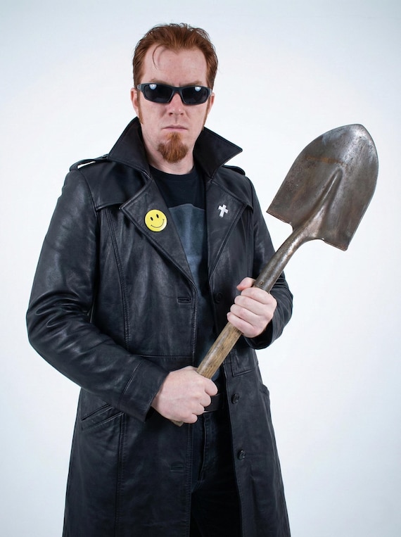 【パレットライフストーリー】 MULTIPLE COAT 古着 TPD Cosplay Coat, Postal Dude Leather Trench Coat, Retro Gaming