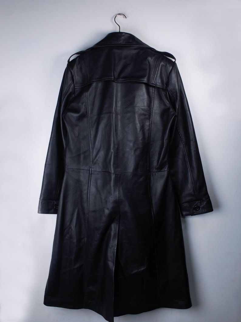 TPD Cosplay Coat, Postal Dude Leather Trench Coat, Retro Gaming Cosplay Costume image 6