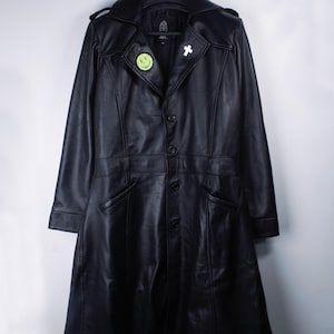 TPD Cosplay Coat, Postal Dude Leather Trench Coat, Retro Gaming Cosplay Costume image 3