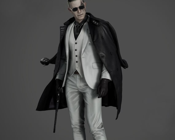 RE9 Zeno Cosplay Coat, Resident Evil 9 Reqium Leather Coat, Gaming Albert Wesker Clone Coat