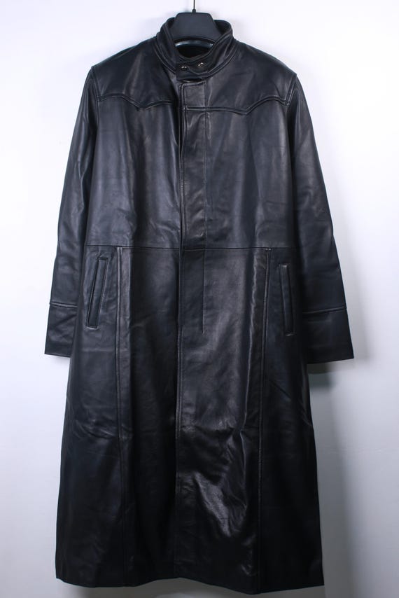 ネオマトリックス風コスプレコート、メンズロングレザーコート、メンズ