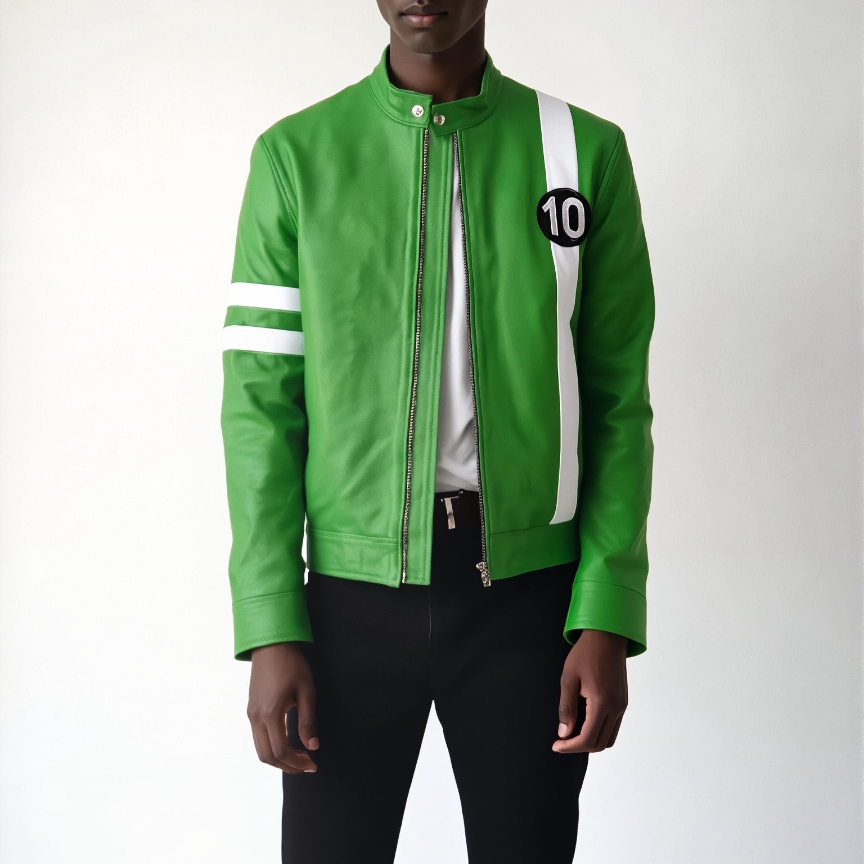 Ben 10 Green Leather Jacket Buy Inspired From Ben Ten Jacket
