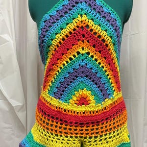 Rainbow Short Romper