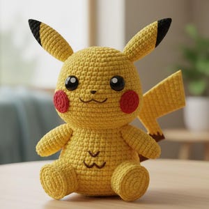 Crochet Pikachu Pattern | Amigurumi Plushie DIY (PDF Digital Download)