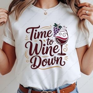 Grappige pensioen PNG, tijd voor wijn omlaag sublimatie clipart, digitaal ontwerp voor shirt mok draagtas, cadeau voor gepensioneerde wijnliefhebber