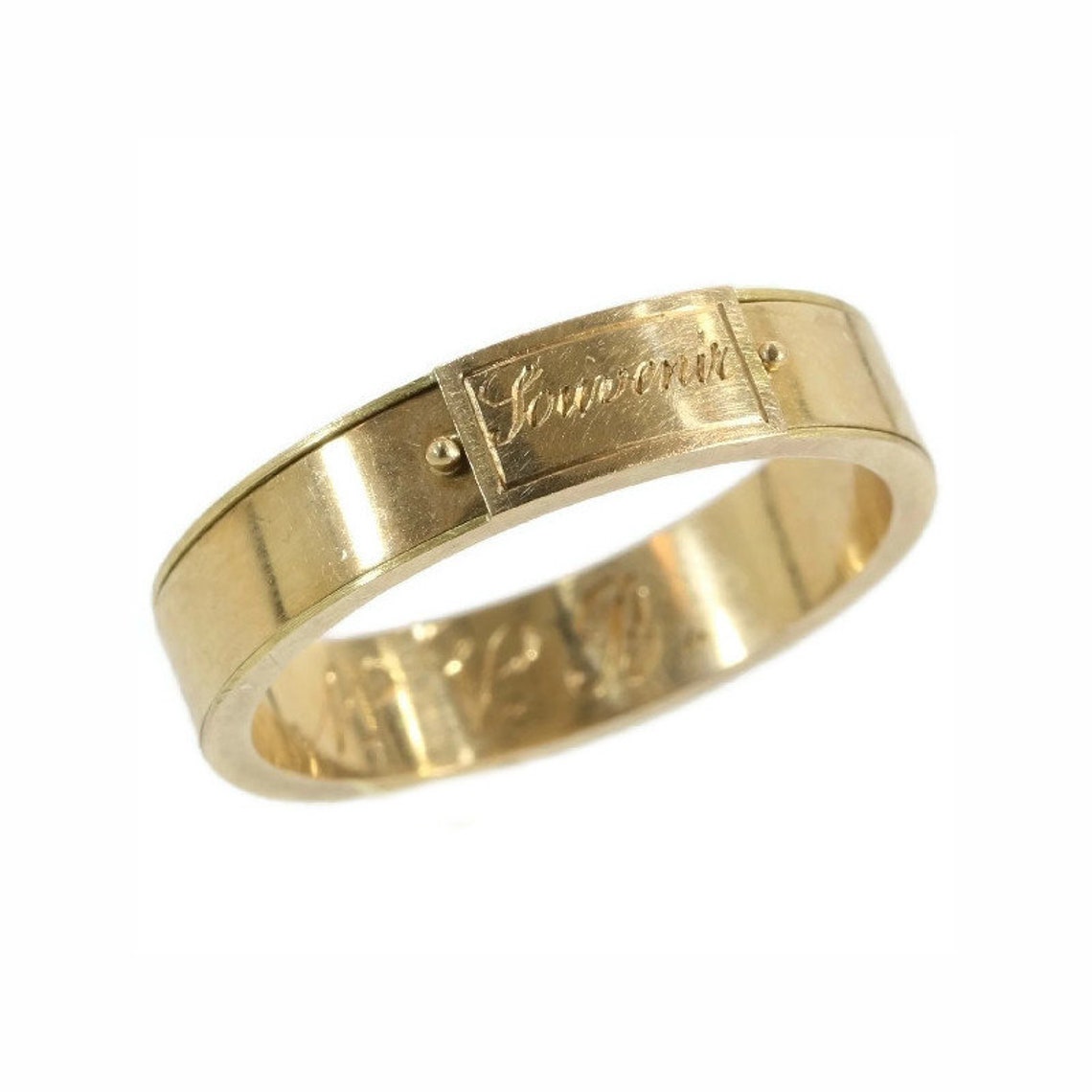 Victorian Gold Antique Souvenir Ring With Hidden Space and Etsy