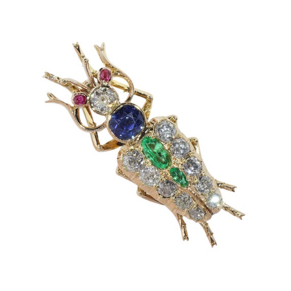 A French Late Victorian Insect Brooch Made for Mischief, circa 1890