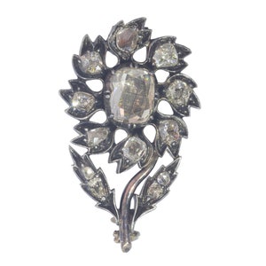 Antica spilla diamantata barocca