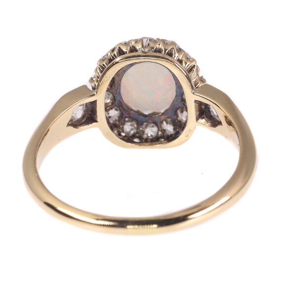Victorian Diamond and Opal Engagement Ring, 1870s… - image 9