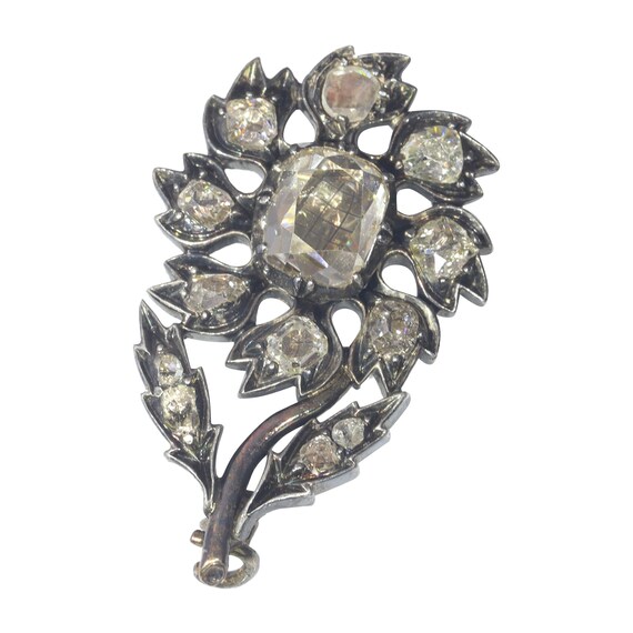 Antique Baroque diamond pin View 2