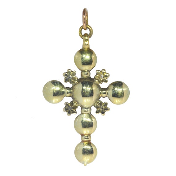 Vintage antique Georgian diamond cross with rare old … - Gem