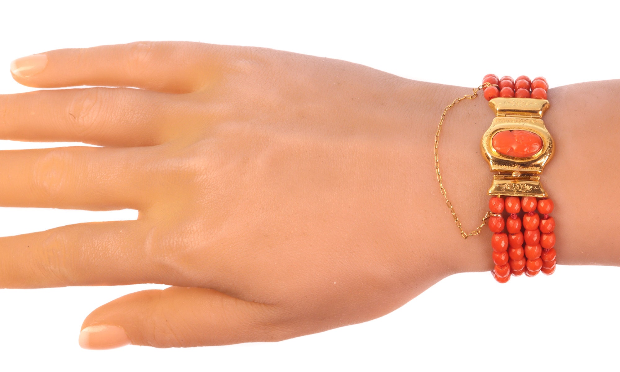 Gump's Coral Bangle Bracelet | Coral jewelry vintage, Bangle bracelets, Coral  jewelry