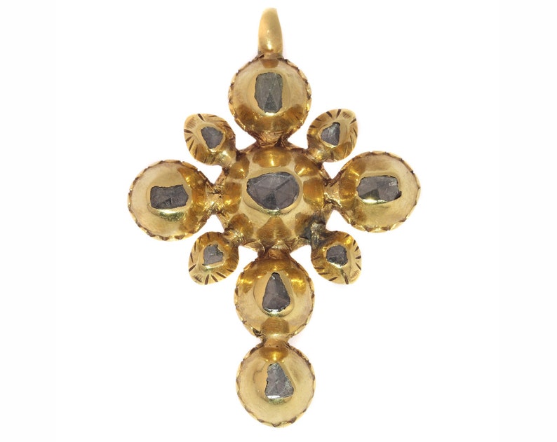 Yellow Gold 18th Century Georgian Cross With Diamonds 1790s - Etsy