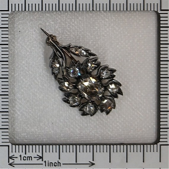 Antique Baroque diamond pin View 6