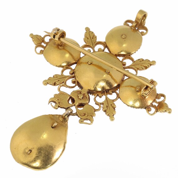 17th Century Gold and Diamond Baroque Cross Pendant, … - Gem