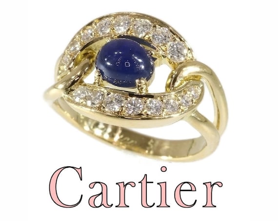 cartier sapphire ring vintage
