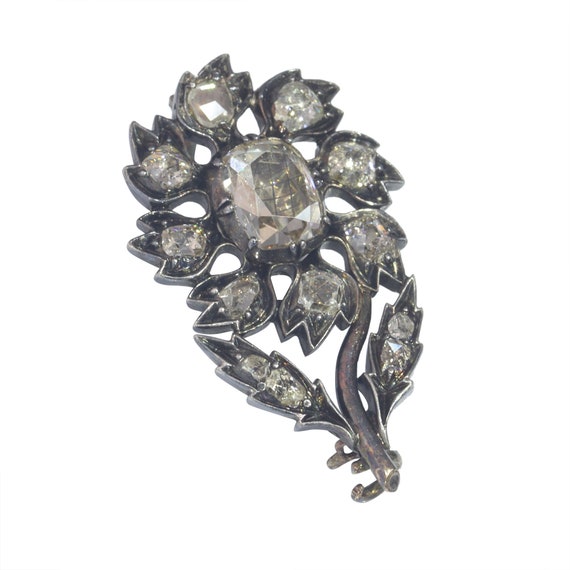 Antique Baroque diamond pin View 3