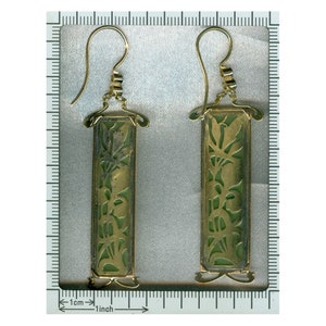 Plique Ajour Esmalte Art Nouveau Vidrieras Pendientes Emaille a Fenetre, 1900s imagen 10