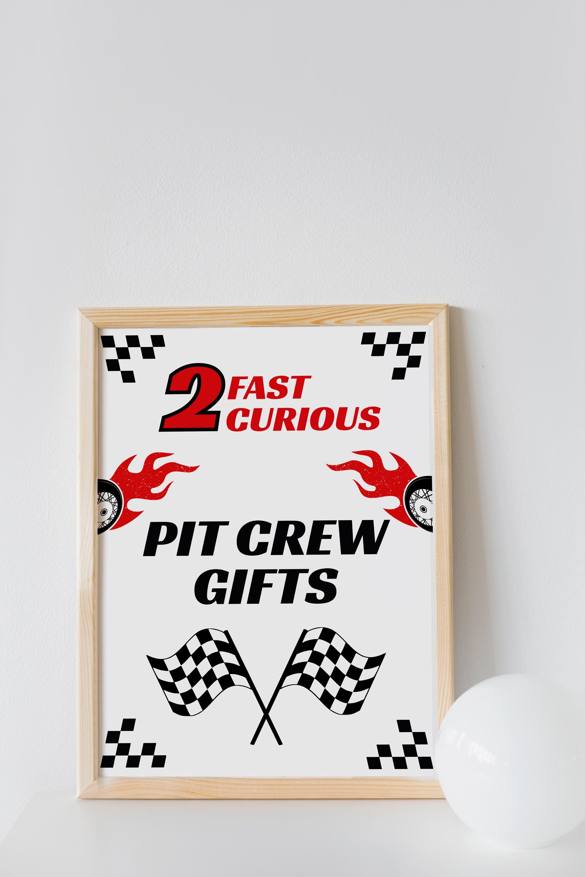 Editable Race Car Birthday Party Signs Bundle, 2 Fast 2 Curious, Boy ...